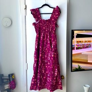 Hill house magenta floral nap dress